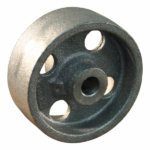 Gietijzeren wiel, 80mm diameter, gietijzeren loopvlak, glijlager, LW618031