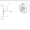 PP wiel, 75mm diameter, TPE loopvlak, kogellager - Afbeelding 2