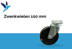 Zwenkwielen 100 mm