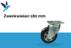 Zwenkwielen 180 mm