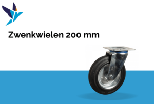 Zwenkwielen 200 mm