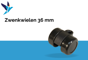 Zwenkwielen 36 mm