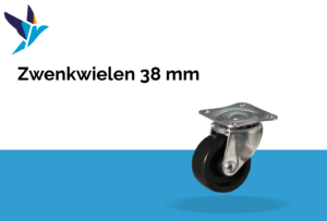 Zwenkwielen 38 mm