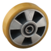 Aluminium wiel, 150mm diameter, PU loopvlak, kogellager, LW162932