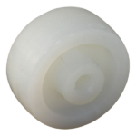 PA wiel, 65mm diameter, PA loopvlak, glijlager, LW116469