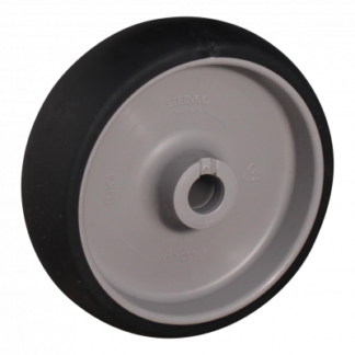 PP wiel, 100mm diameter, TPE loopvlak, glijlager, LW540625