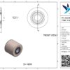 PA palletwagenwiel, 85mm diameter, 75mm breed, 700kg draagvermogen - Afbeelding 3