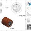 Gietijzeren palletwagenwiel, 75mm diameter, 75mm breed, 560kg draagvermogen - Afbeelding 3