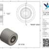 PA palletwagenwiel, 82mm diameter, 70mm breed, 450kg draagvermogen - Afbeelding 3