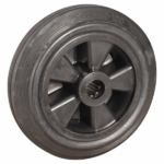 PP wiel, 180mm diameter, rubber loopvlak, rollager, LW179445