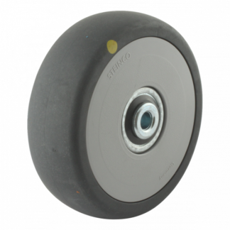 PP wiel, 125mm diameter, TPE loopvlak, kogellager, LW834820