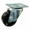 Stalen zwenkwiel, 125mm diameter, Ditherm loopvlak, glijlager, ZW351366