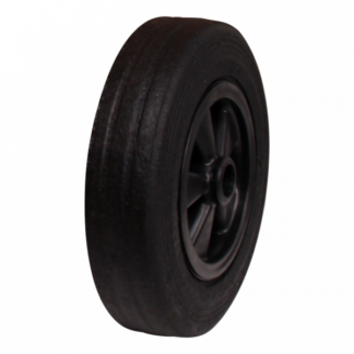 PP wiel, 200mm diameter, rubber loopvlak, glijlager, LW925742