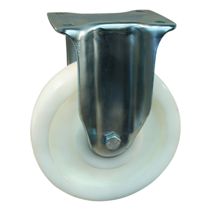 Stalen bokwiel, 200mm diameter, PA loopvlak, kogellager, 248mm bouwhoogte, BW587458