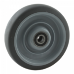 PP wiel, 200mm diameter, TPE loopvlak, kogellager RVS, LW773210