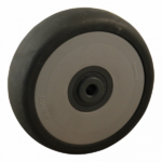 PA wiel, 100mm diameter, TPE loopvlak, kogellager RVS, LW853650