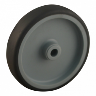 PP wiel, 125mm diameter, TPE loopvlak, glijlager, LW254465