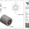Gietijzeren palletwagenwiel, 85mm diameter, 90mm breed, 800kg draagvermogen - Afbeelding 3