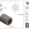 Gietijzeren palletwagenwiel, 85mm diameter, 100mm breed, 900kg draagvermogen - Afbeelding 3