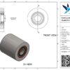 Gietijzeren palletwagenwiel, 85mm diameter, 90mm breed, 800kg draagvermogen - Afbeelding 3