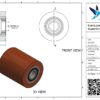Gietijzeren palletwagenwiel, 85mm diameter, 100mm breed, 900kg draagvermogen - Afbeelding 3