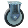 Stalen zwenkwiel, 50mm diameter, TPE loopvlak, glijlager, ZW780782