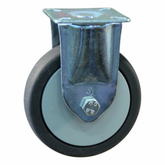 Stalen zwenkwiel, 50mm diameter, TPE loopvlak, glijlager, ZW780782