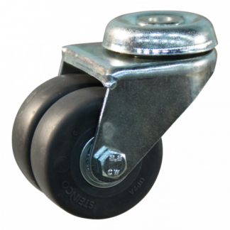 Stalen zwenkwiel, 50mm diameter, TPE loopvlak, kogellager, ZW326901