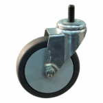 Stalen zwenkwiel, 75mm diameter, TPE loopvlak, kogellager, ZW265023