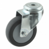 Stalen zwenkwiel, 75mm diameter, TPE loopvlak, kogellager, ZW874082