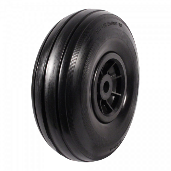 Kunststof wiel, 260mm 3.00-4, PU loopvlak anti-lek, glijlager, 20mm asgat, LW205385