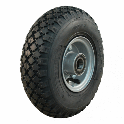 Stalen wiel, 260mm 3.00-4, luchtband 2PR, kogellager, V-6605, 25mm asgat, LW782655