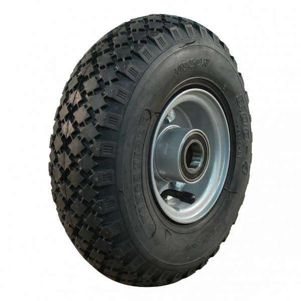 Stalen wiel, 260mm 3.00-4, luchtband 2PR, kogellager, V-6605, 25mm asgat, LW782655