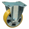 Stalen bokwiel, 160mm diameter, PU loopvlak, kogellager, 200mm bouwhoogte, BW563157