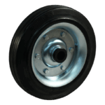 Stalen wiel, 280mm diameter, rubber loopvlak, rollager, LW912906