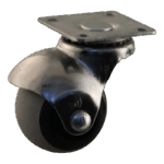 Stalen zwenkwiel, 40mm diameter, TPE loopvlak, glijlager, ZW734883