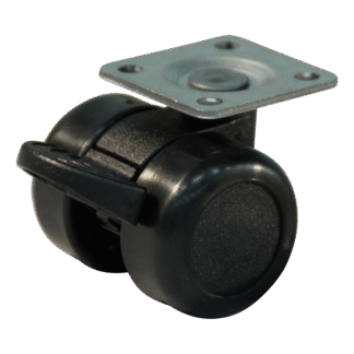 Kunststof zwenkwiel, 36mm diameter, PA loopvlak, glijlager, wielrem, ZW745291