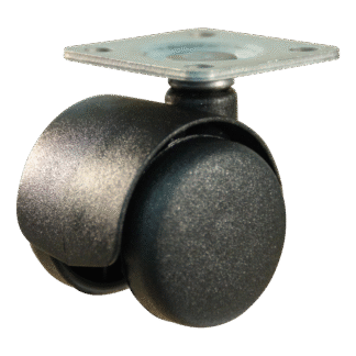 Kunststof zwenkwiel, 40mm diameter, PA loopvlak, glijlager, ZW306179