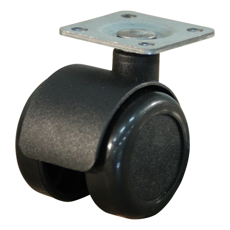 Kunststof zwenkwiel, 40mm diameter, PA loopvlak, glijlager, ZW489933