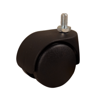 Kunststof zwenkwiel, 50mm diameter, PA loopvlak, glijlager, ZW114166