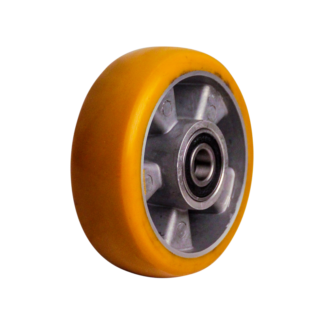 Aluminium wiel, 150mm diameter, PU loopvlak, kogellager, LW173957