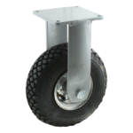 Stalen bokwiel, 260mm diameter, luchtband loopvlak, kogellager, 340mm bouwhoogte, BW635723