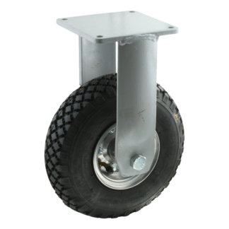 Stalen bokwiel, 260mm diameter, luchtband loopvlak, kogellager, 340mm bouwhoogte, BW635723