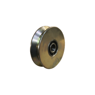 Groefwiel, gietijzer, 100mm diameter, groeftype v-vormig, GW115852