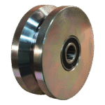 Groefwiel, gietijzer, 125mm diameter, groeftype v-vormig, GW583878