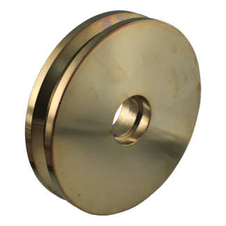 Groefwiel, gietijzer, 245mm diameter, groeftype v-vormig, GW559479