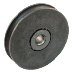 Groefwiel, gietijzer, 60mm diameter, groeftype halfrond, GW874500