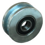 Groefwiel, gietijzer, 60mm diameter, groeftype vierkant, GW214435